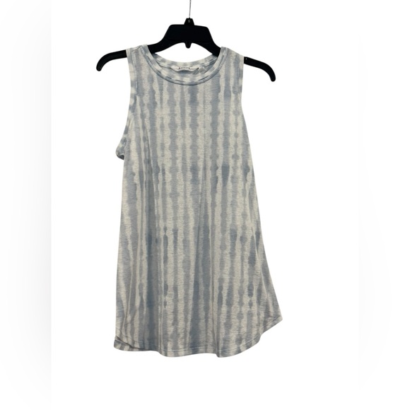 Women’s Athleta Blue & White Tie Dye High Neck Tank Top: M - Picture 1 of 8